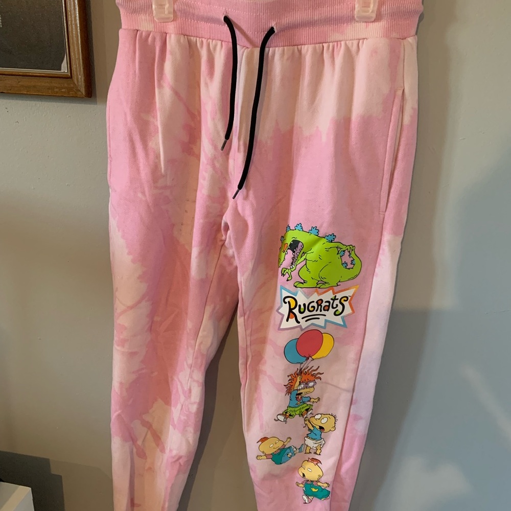Pink Tie Dye Rugrats Sweats Size XS